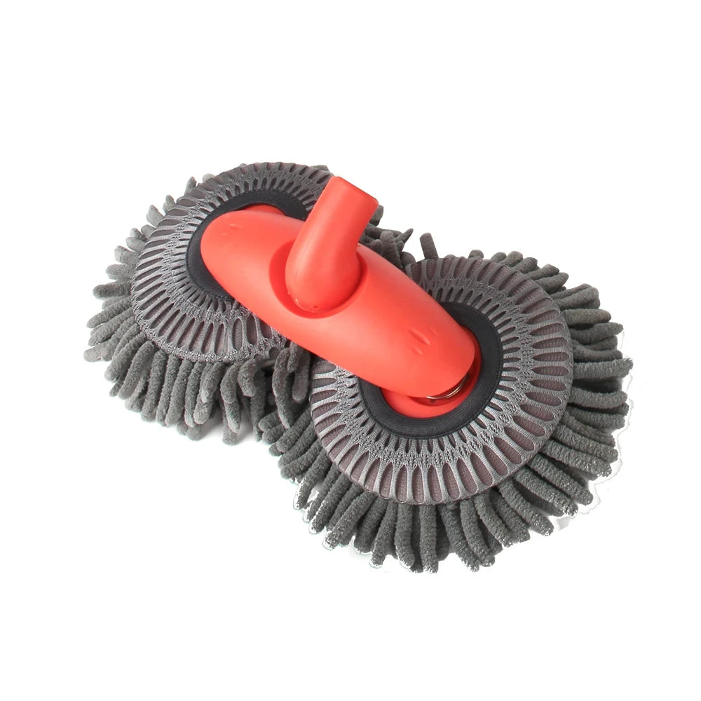 Car Washer Mop Foam Wash Brush Double Brush Head Roof